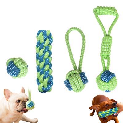 China 2022 Wholesale Natural Cotton Viable Puppy Dog Small Dog Chew Toys Teething Toys For Puppies Teething for sale