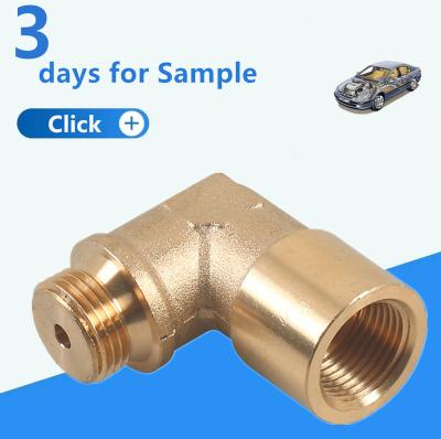 China Universal Machining Aluminum Brass Machining Auto Parts M18* Car CNC Parts Manufacturer 1.5 Connector for sale