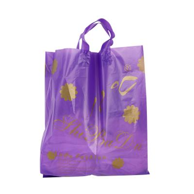 China Recyclable Hot Design Plastic Grocery Carry Bag Busting Hot Stamping Customized Plastic Bag for sale