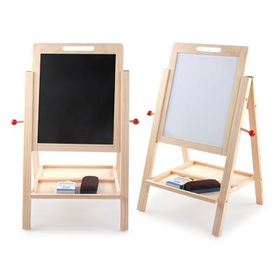 China Wholesale Wooden Children's Learning Double-Sided Enrollment Board Can Lift Drawing Board Convenient Educational Toys Children 2022 for sale