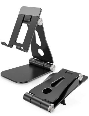 China Folding Adjustable Dual Angle Adjustable Phone Tablet Holder Desk Stand for sale