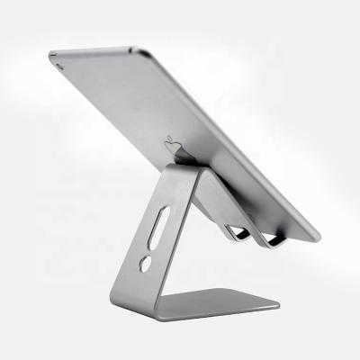 China New Aluminum Alloy + Silicone Metal Kitchen Stand Mobile Tablet Phone Holder for sale