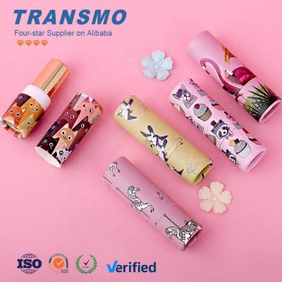 China China Manufacturer Fashion Eco Friendly Recyclable Custom Paper Lip Balm Tubes Empty Cylinder Paper Lipstick Tube for sale