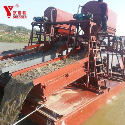 China Jet Suction Gold Panning Dredger For Sale 100 Ton Per Hour zu verkaufen