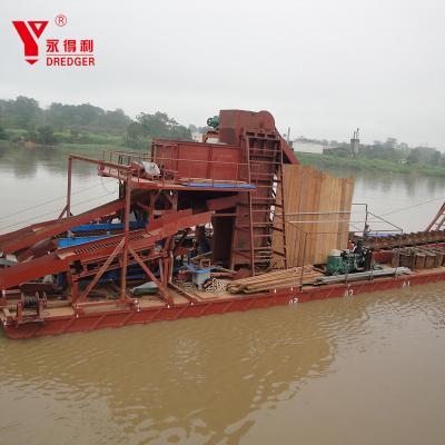 China energy & 2019 Mining China Made Big Deal Capacity 200 Cubic Meter Per Hour Hydraulic Chain Gold Dredger For Sale In Ecuador Te koop