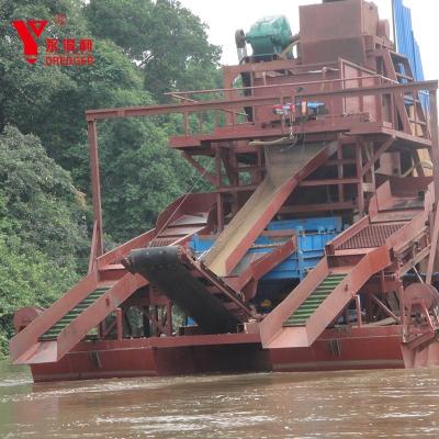 China China 2020 Sand Produced Chain Bucket Gold Dredger/Dredging Boat/Machine for Alluvial Site for sale