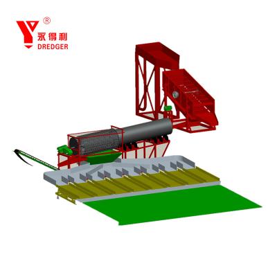 Cina Mobile Gold Recovery Gold Baking Equipment Customized Design Trommel Washing Plant in vendita