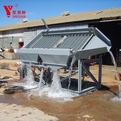 Cina New technology pulsating alluvial gold mining gold placer sluice box equipment china supplier in vendita