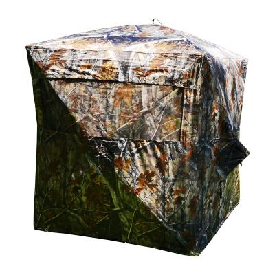 China Camouflage/Field Game China Factory Shuofeng OEM ODM Service Silencer-Trace Window 600D Scentite Camouflage Hunting Tent 360 for sale