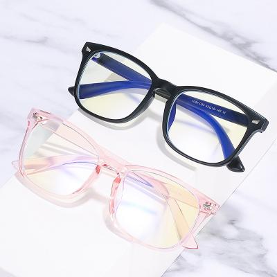 China Fashionable Custom Logo Eyewear Square Anti Blue Light Blocking Glasses for sale