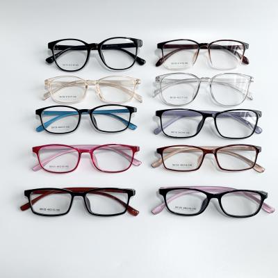 China Fashionable Cheap Ready Stock Match TR90 Glasses Frame Mixed Colors Logo Custom PC Optical Glasses Frames for sale