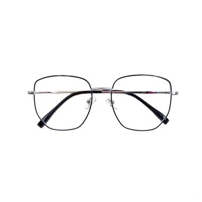 China New Arrivals Fashionable Classic Irregular Frame Plain Women Men Fashion Metal Frame Big Frame Reading Glasses for sale