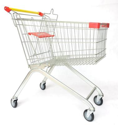 China Wholesale Market Metal Supermarket Shopping Cart Trolley for sale