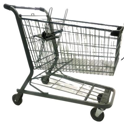 China Supermarket Trolleys Large Shopping Cart Market Trolley Easy-Carrying Design for sale