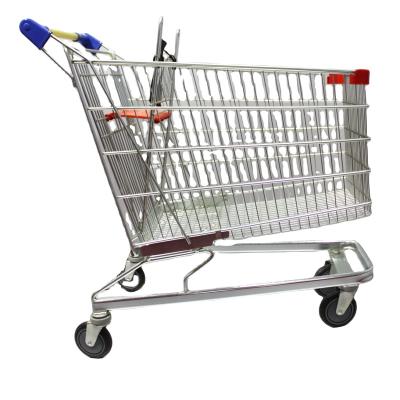 China Unveiling Grocery Cart 5 Inch PU Caster Supermarket Grocery Carts Australian Trolley Shopping Trolley for sale