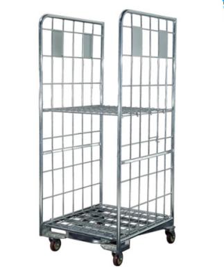 China Folding Industrial Container Cage Carts for sale