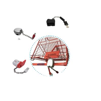 China Corrosion Protection Supermarket Trolley Using Coin Lock , Shopping Trolley Coin Lock for sale