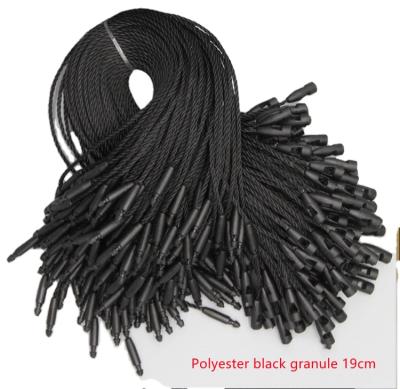 China Polyester Sustainable Rope Hanger Bullion Rope Hanger Raw Tag Cotton Garment Hanger for sale