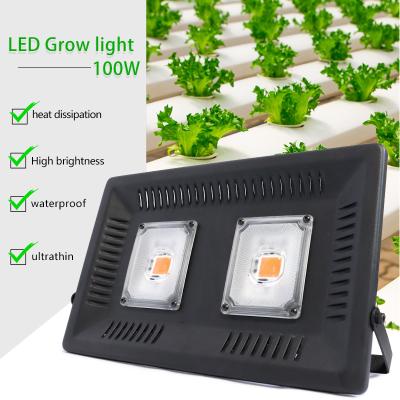 China Vegetable Greenhouse & 100w Ultrathin Aquarium Led LED Grow Flood Light Full Spectrum Plant Lights Panel For Hydroponics Greenhouse Veg Seedling And Flower en venta