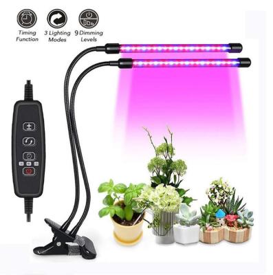 China Hot Selling 18w Double Head Copper LED Grow Light On Amazon Te koop