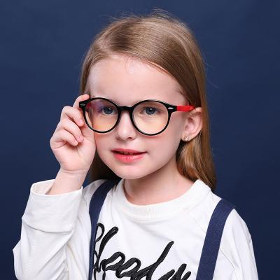 China ODM 2022 Fashion ODM 2022 Full Frame OEM Hot Children Blue Light Glass Anti Glass Round Frame Glasses Beautiful for sale