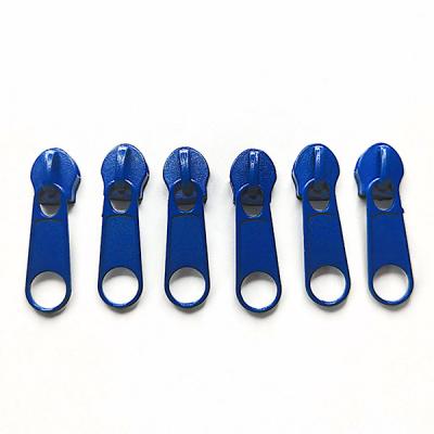 China Nickel Free Non Lock No.5 Zipper Slider With Decorated Pull For Nylon Zipper for sale