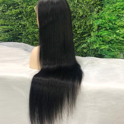 China Silky Straight 12a Grade Raw Cuticle Aligned Virgin Hair Brazilian Hair HD Lace Frontal Wigs 360 Lace Frontal Wig Headband With Baby Hair for sale