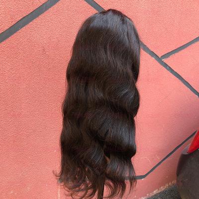 China Virgin Hair Body Wave Human Hair Wigs 100% Lace Front Human Hair Wigs Raw Unprocessed Silky Straight Wave Remy Hair For Black Women for sale