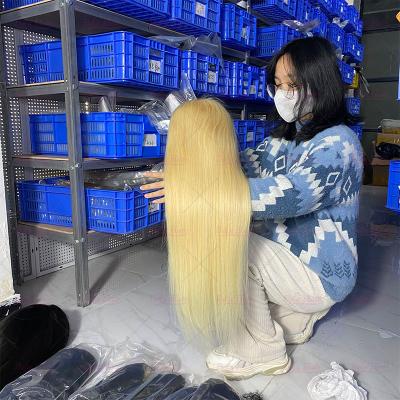 China 40 Inch Blonde Full Lace Hair Wig Front Wig Full Lace Wigs Full Hair End Hair for sale