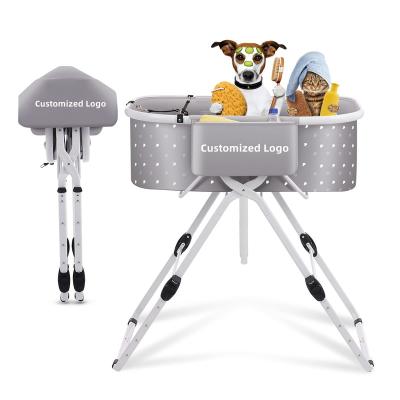 China LANTUN LT-1610 Spa Plastic Sustainable Pet Grooming Salon Shower Bathing Tub, Bathing Tub For Dog for sale