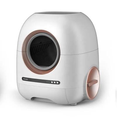 China Big Cat Toilet Automatic Cleaning Pets Cats Self Automatic Cat Litter Box Smart Quick APP Control With UV Light for sale