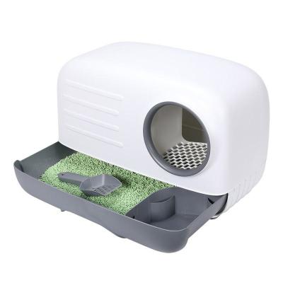 China Cat Toilet Large Capacity Cat Cleaner with Removable Tray and Odor Control System for sale