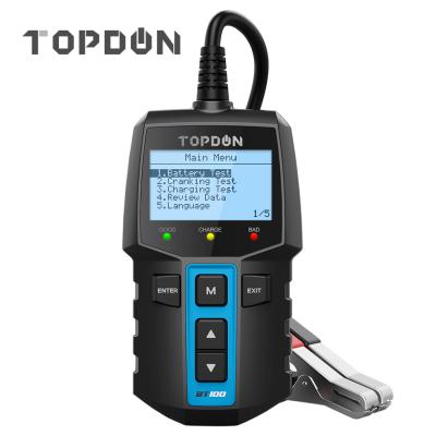 China TOPDON BT100 6V 12V Car Internal Resistance Test Car Li Ion Battery Pack Capacity Battery Tester Machine Lifepo4 for sale