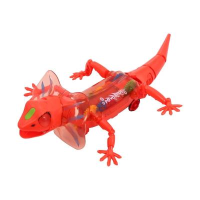 China Electric Animal Cute Lizard Toy With Light Music 26.8*9.4*20 Carry-Over Dancing Toy Cool Walking Movement for sale