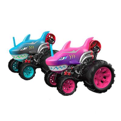 China RC Hobby Monster Truck 360 Rotating Plastic Inertial Vehicle Friction 4WD Off-Road Car Toys For Children for sale