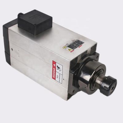 China 380v Square ER32 ER40 Air Cooled Spindle ER32 ER40 CNC 12kw High Speed ​​CNC Spindle Engraving And Milling Motor for sale