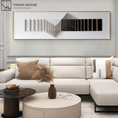 China Abstract Morden Home Decoration Painting Wall Decor 3D Wooden Art for sale