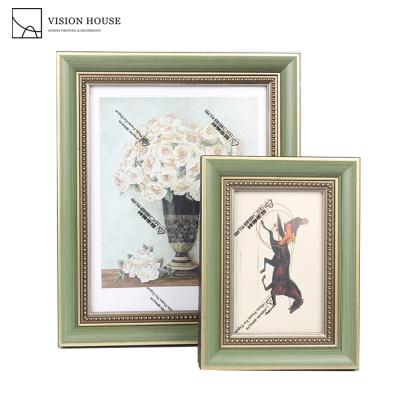 China Custom Wooden Picture Frame Photo Frame Wall Painting Decorative Wooden Picture Frames Wooden Picture Frames for sale