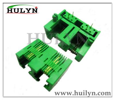 China RJ11 connector ,RJ11 Modular 6P2C JACK Green for sale