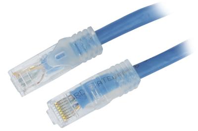 China Cables del remiendo de Ethernet de la red del RJ45 LAN - 23 AWG, cables del remiendo de 550 megaciclos CAT6 en venta