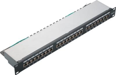 China Cat6 STP RJ45 blindó el panel de remiendo de la red 1U para la red de cableado del LAN en venta