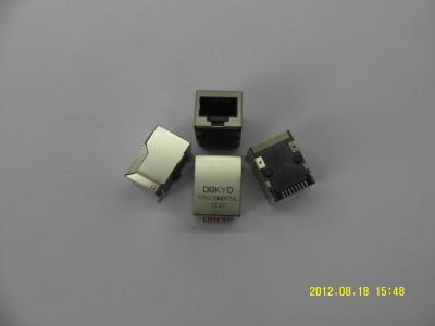 中国 10/100base-T は港、タブ rj45 モジュラー ジャック/RJ45 PCB のコネクター、導かれるなしの SMD フィルター ジャッキを選抜します 販売のため