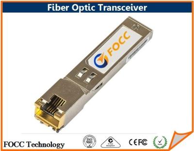 中国 RJ45 はルーターおよびスイッチが付いている繊維光学のトランシーバー 1.25G SFP の光学モジュールを銅張りにします 販売のため