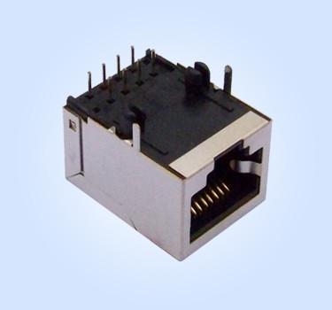 China Side Entry/Right Angle/90 degree RJ45 Modular Jack 10P8C Shielded for sale