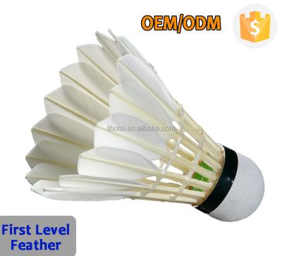 China Two Layers Head A Level Cork Outdoor Brand Duck Feather Superb Good Quality Shuttlecock Badminton for sale