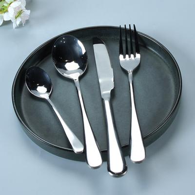 China Viable Wholesale Dinnerware Serving Fork Spoon Knife Set Flatware Stainless Steel Kitchen Silverware Cutlery Set for sale