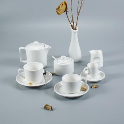 China Sustainable Modern European Ceramic Porcelain Espresso Coffee Mug Sets for sale