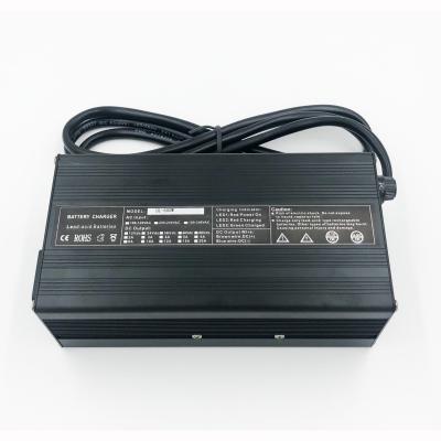 China Standard battery 10A 48v 13s 54.6v lithium battery charger with EU plug and athoer GX16-2 male for sale