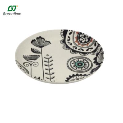 China Sustainable Colorful Dinner Dish Dessert Tableware Cake Plate Environmental Protection Kitchenware Dish for sale