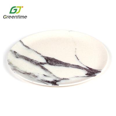 China Wholesale Disposable Bamboo Fiber Snack Plate Bamboo Dish Custom Logo Bamboo Dishes Healthy Life for sale